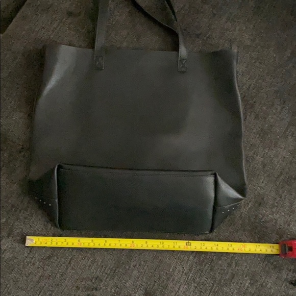 Faux Leather American Eagle Black Crossbody Tote - Picture 6 of 6